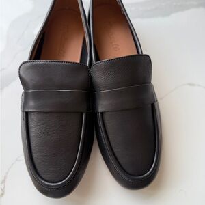 Madewell Classic Black Leather Loafers